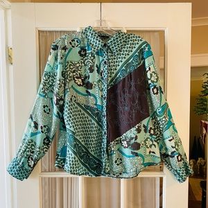 Lynn Ritchie 100% silk blouse